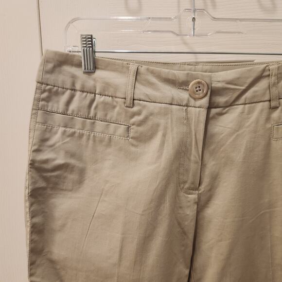 Will Smith Women's size 12  Khaki Capri Pants Front and Back  Pockets - Picture 3 of 9